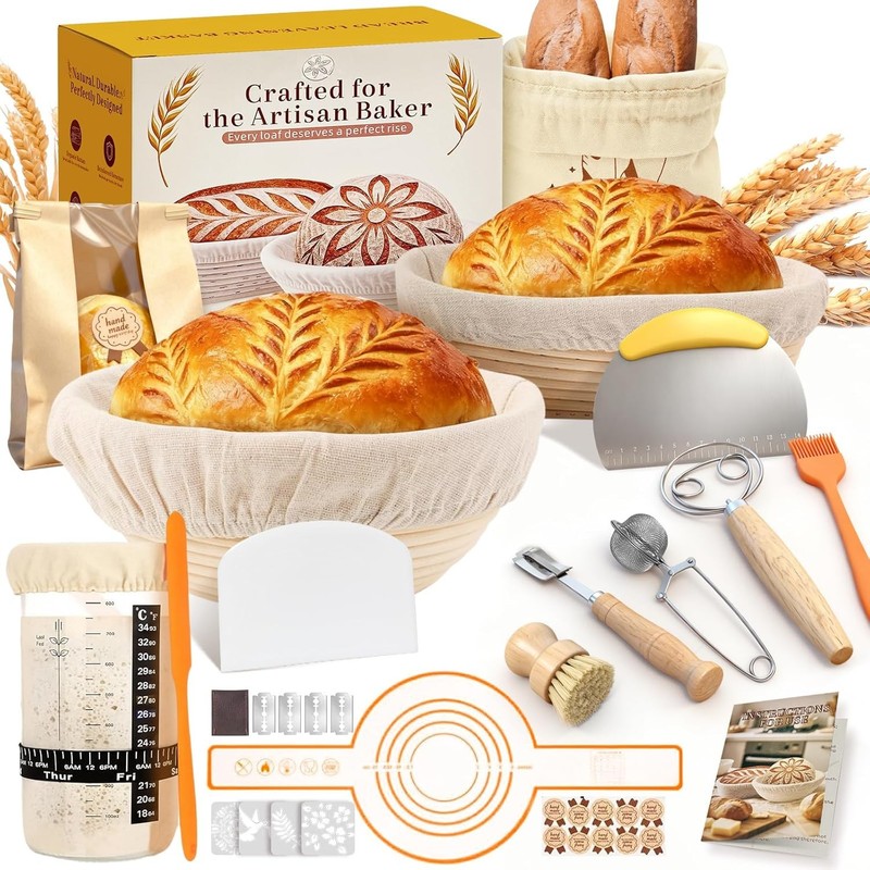 plete Sourdough Starter Kit | Easy to Clean & Use for Beginners &