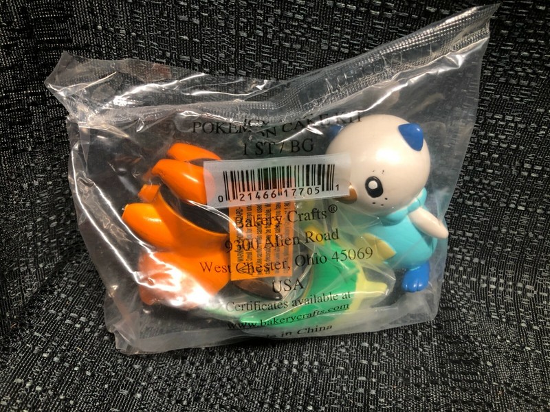 Bakery Crafts Pokemon Cake topper Kit / 3 ct Pokemon / NEW