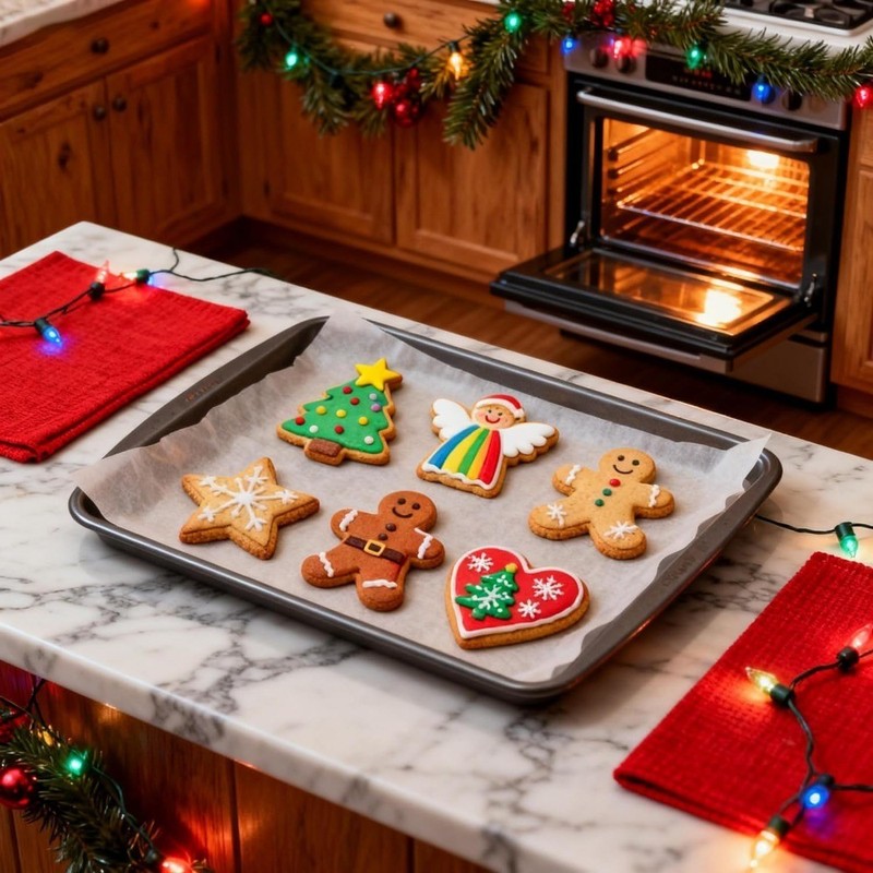 Christmas Cookie Cutters Set 18 Pieces 6 Shapes Stainless Steel Metal Biscuit gallery