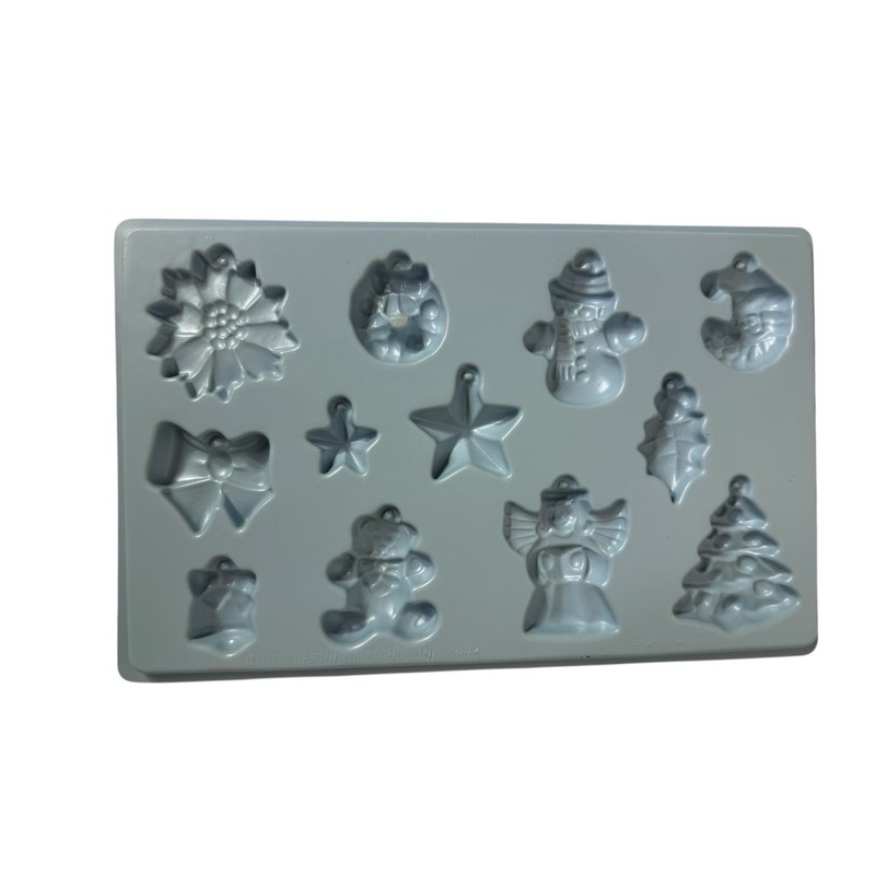 Chocolate Molds Plastic Bells and Assorted Christmas Star Snowman Tree Bear Bow gallery