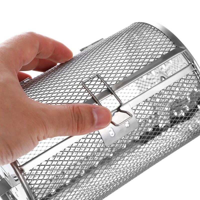 Rotisserie Basket Air Fryer Rotary Grill Oven Baking Cage Accessories gallery
