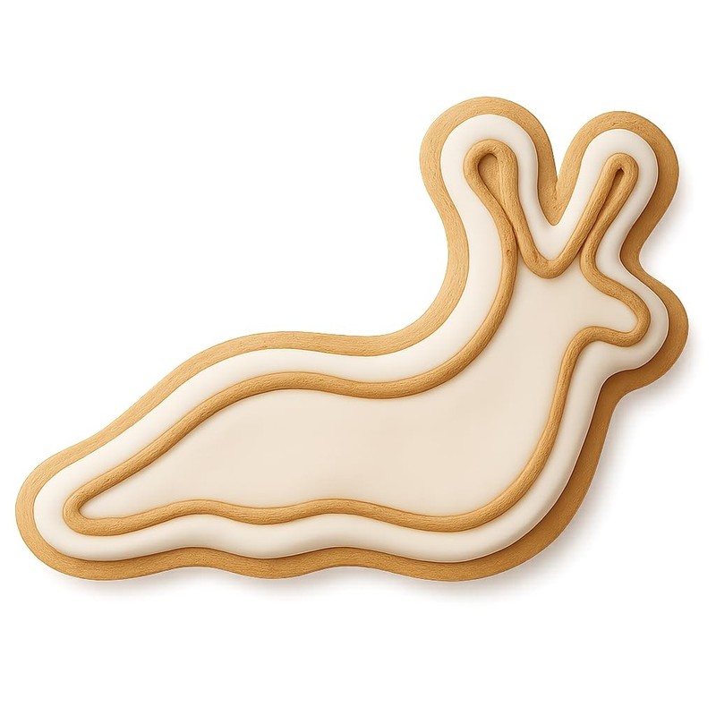 Shell-Less Snail Cookie Cutter & Stamp – 4×2.2 Fun Kitchen Baking