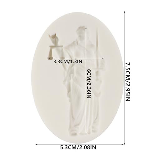 Ancient Greek Mythology Goddess Silicone Fondant Mold for Cake Style D gallery