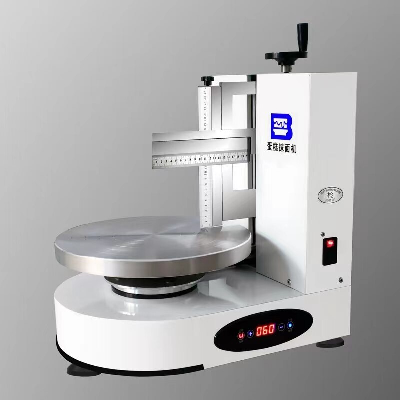 Cake Smoothing Coating Machine Cakes Plastering Cream Coating Filling Machine gallery