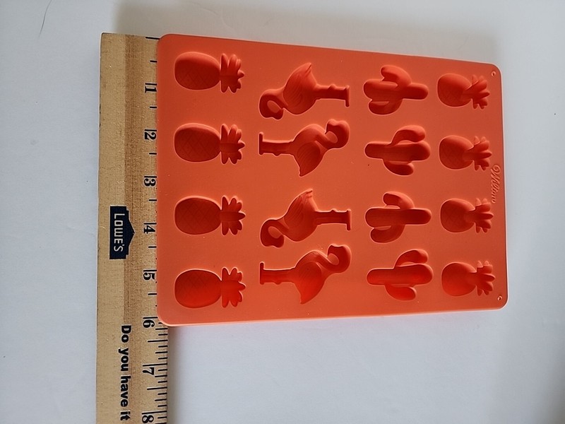 Wilton Silicone Candy Gummy Craft Ice Cube Molds Pineapple Cactus Flamingo gallery