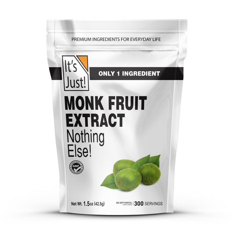 It’s Just! – 100% Monkfruit Extract Powder, Keto 1.5 Ounce (Pack of 1)