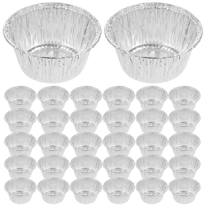 Baking Supplies Foil Tarts Aluminium 100Pcs 3.14X3.14X1.38in gallery