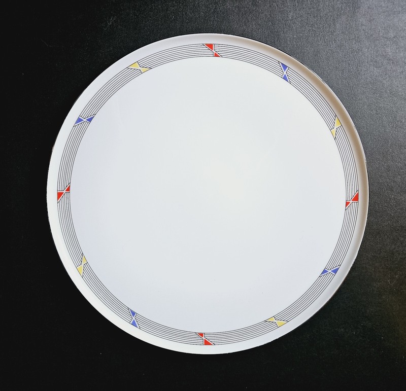 Daniel Hechter Platinum Plus 12″ Cake Plate Bone China Vintage
