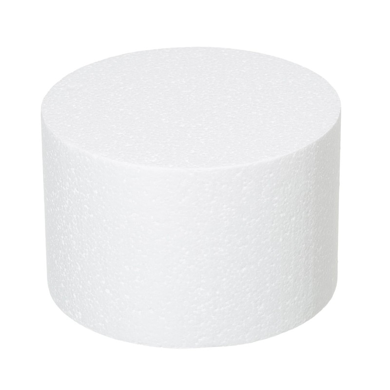 4 PCS 6x4 Inch Round Foam Dummy Cake Discs Polystyrene DIY Crafts Model White gallery
