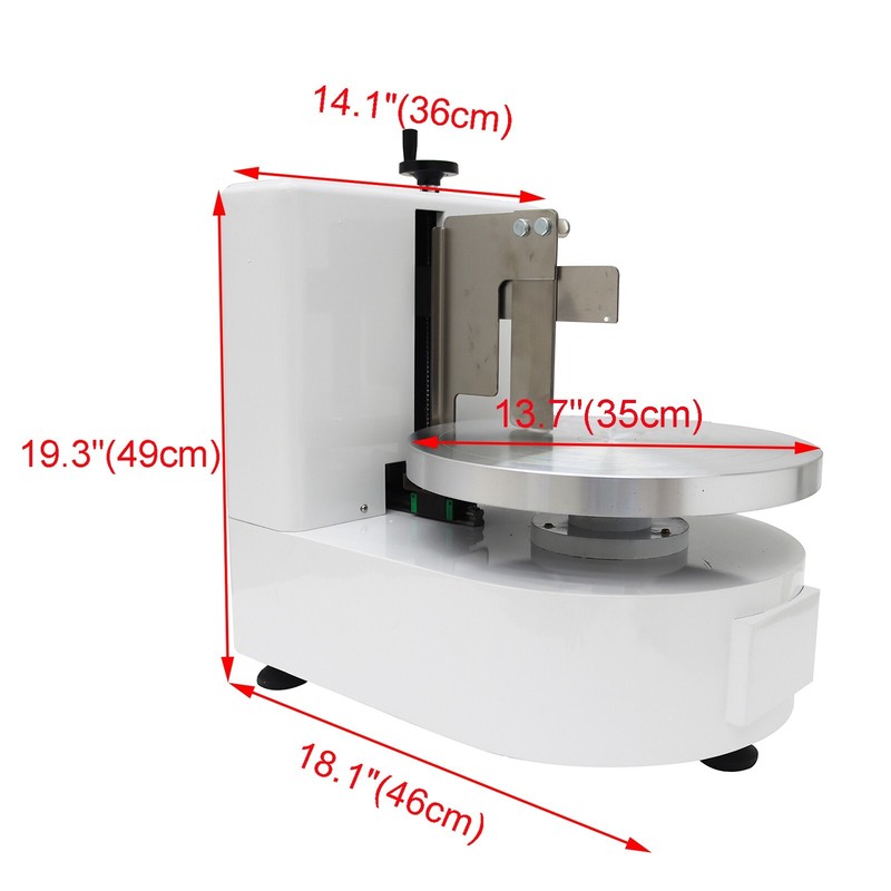 4-12in Electric Cake Cream Spreader Coating Smearing Machine 110V 200W 40-180RPM gallery