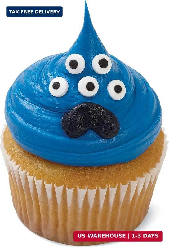 Wilton Edible Candy Eyeball Sprinkles, Small Edible Googly Eyes for Decorating C gallery