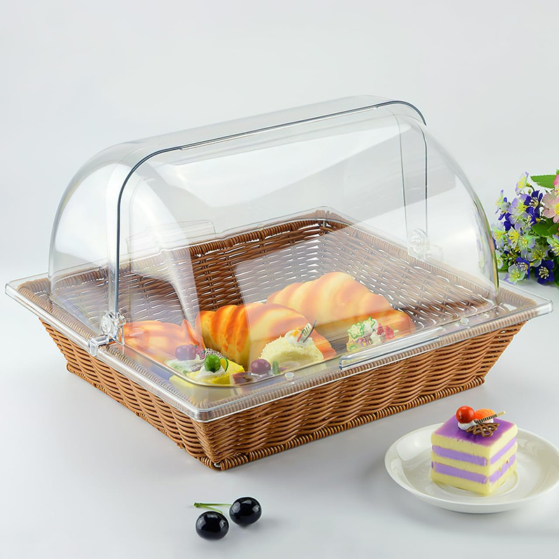 Acrylic Dessert Showcase Cake Cover Transparent Food Dome Dust-Proof Pastry Disp gallery
