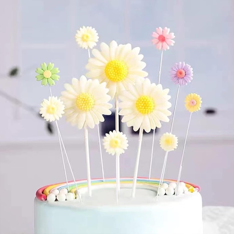 6 PCS 3D Chrysanthemum Flower Silicone Mold, Flower Fondant Cake Baking Molds, C gallery
