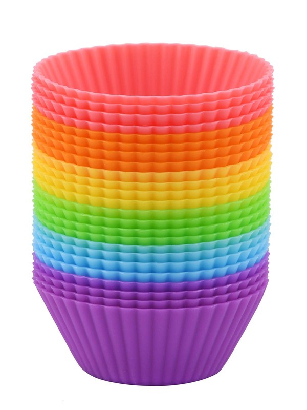 2 Inch Mini Size Silicone Baking Cups Muffin Cups, Reusable and Nonstick Mini…