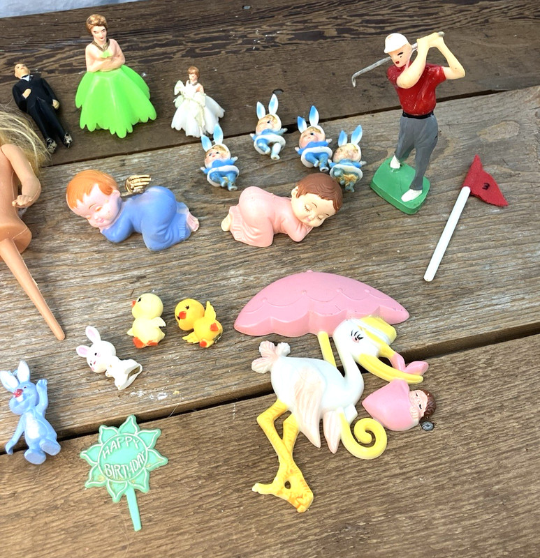Vintage Cake Toppers Figures - Lot of 25 gallery