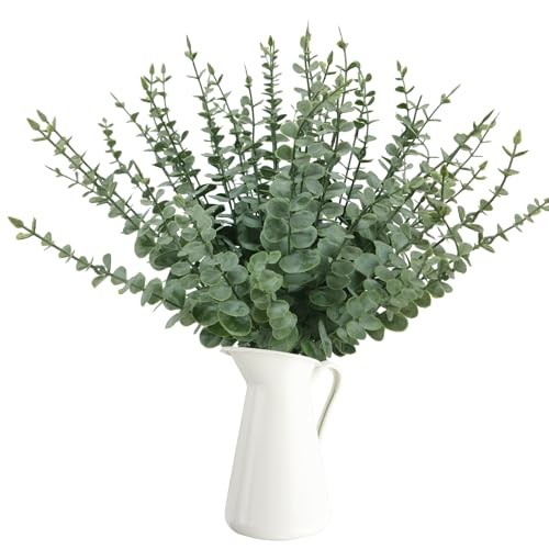 50 Pcs Artificial Eucalyptus Stems - Fake Greenery Branches for Eucalyptus gallery