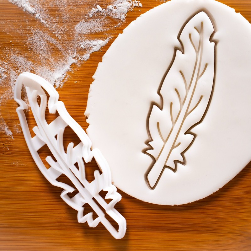 Feather Cookie Cutter – quill calligraphy writer dreamcatcher wedding favors