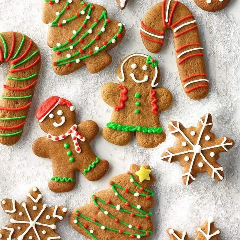 Christmas Cookie Cutter Set, 8 Piece Holiday Baking Shapes, Gingerbread Man, gallery
