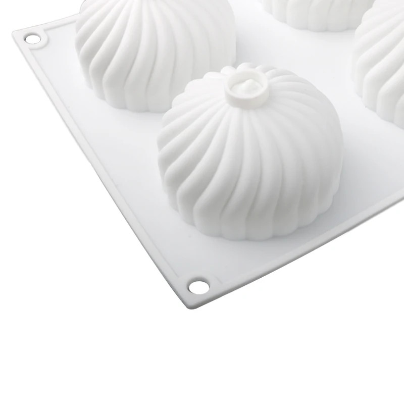 6-Cell Chinese Traditional Flour Food Vortex Texture Steamed Stuffed Bun gallery