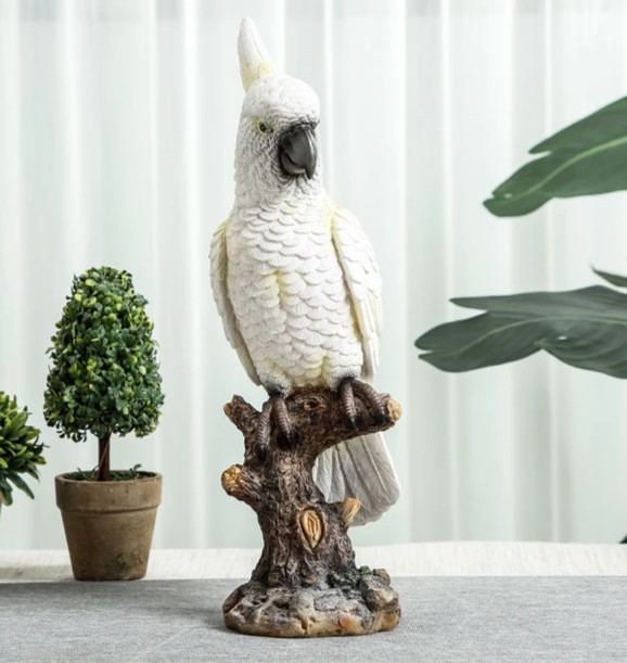 13.3 in parrot Candle, resin, plaster, soap silicone mold 01-86