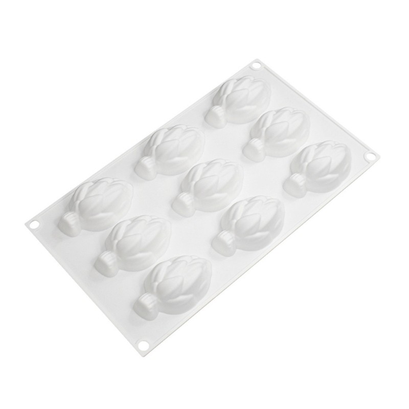 9-Cavity Thistle Silicone Mold DIY Mousse Cake Mold for Making Chocolate Fondant