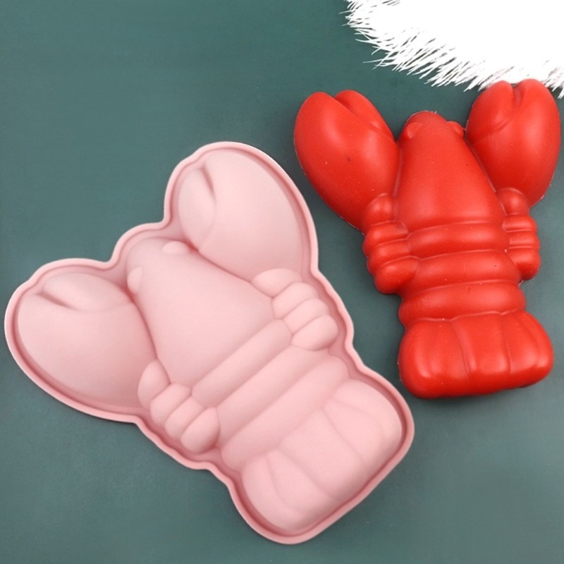 Easy Release Lobster Shape Silicone Mold For Homemade Chocolate Ice Cubes Craft gallery