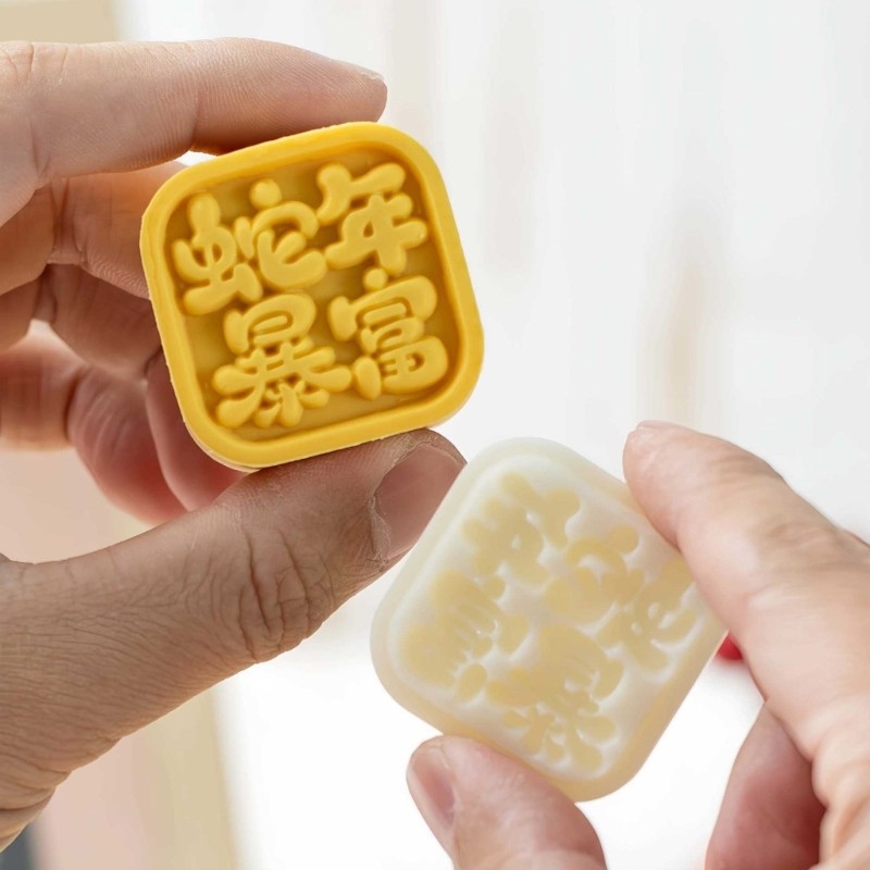 New Year Moon Cake Press Molds Cookie Stamp Moon Cake Maker Decors Tool gallery