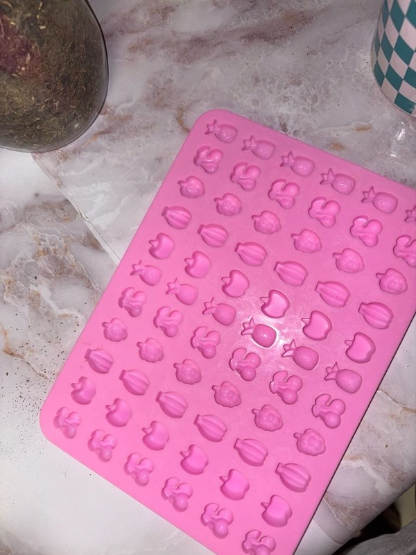 66-Cavity Mini Fruit Shape Silicone DIY Candy, Chocolate, and Wax Mold