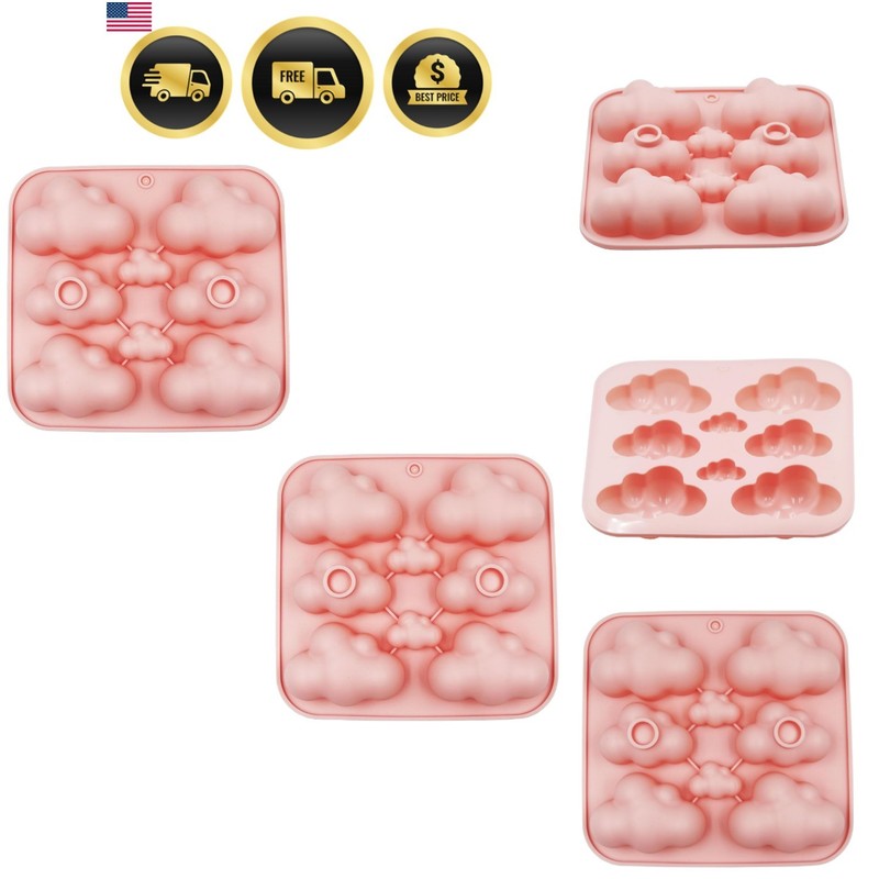 Silicone Chocolate Mold Cloud Shaped 8 Cavities Candy Cake Decoration