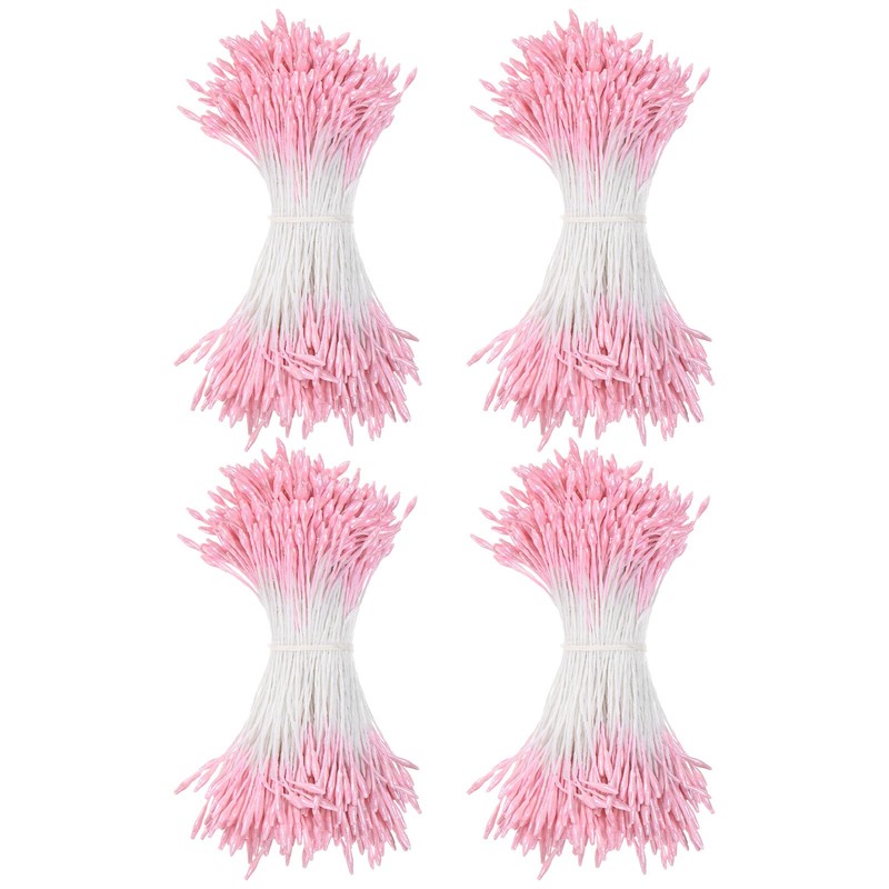 1440-Pack 2mm Artificial Flower Stamens for DIY Crafts[Light Pink]