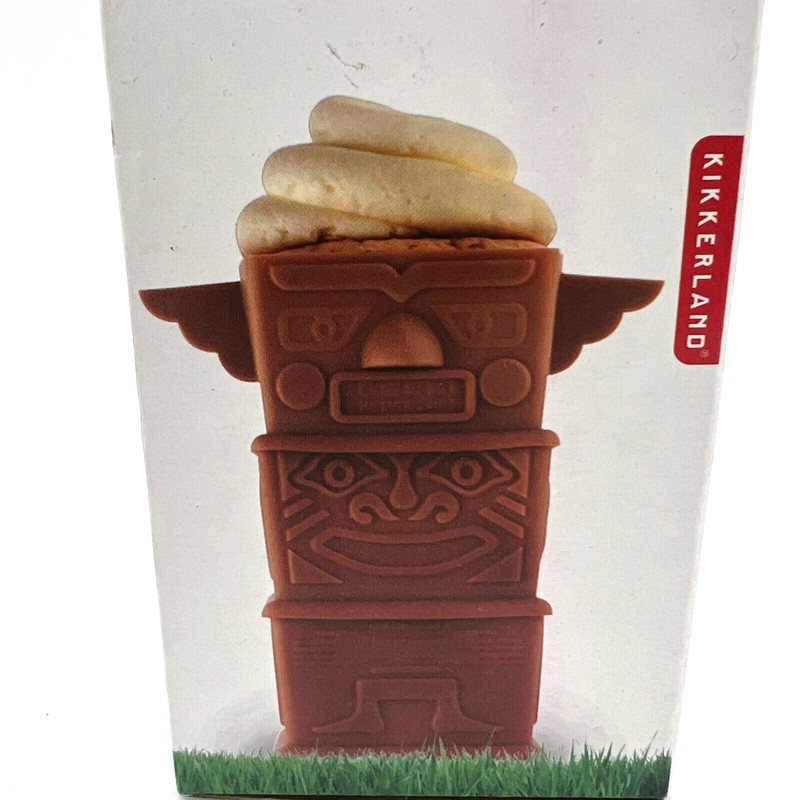 Set of 3 Kikkerland Moule Cupcake Totem Holders Brown Silicone 2.5"x 2.5"x1.5" gallery