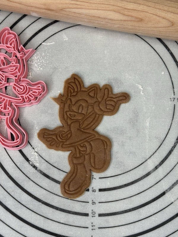 Amy Rose Cookie Cutter & Mold 5” inches Produced by 3D Kitchen Art gallery