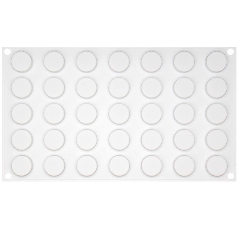 Mini Round Silicone Mold Tray - 35 Cavities, 0.9"x0.9"x0.4" for Baking & Crafts gallery