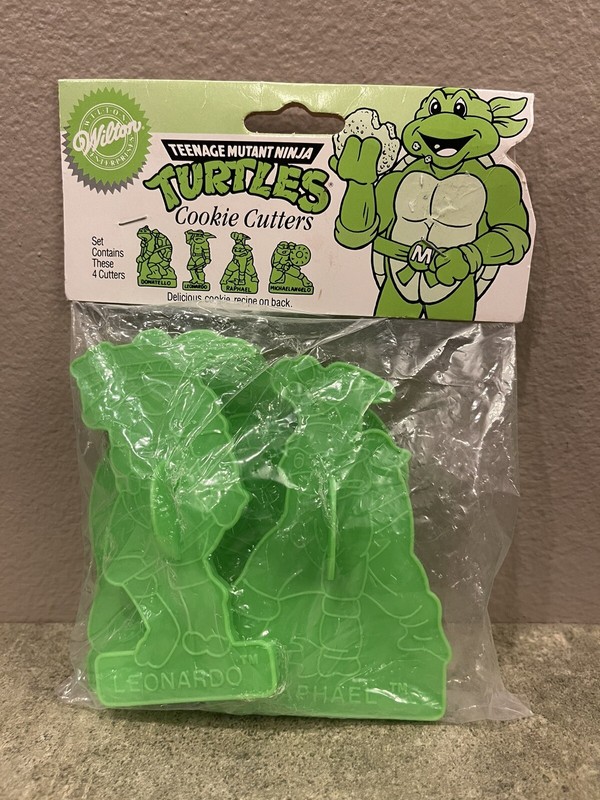 Wilton: Teenage Mutant Ninja Turtles Cookie Cutters / Vintage 1990 / New