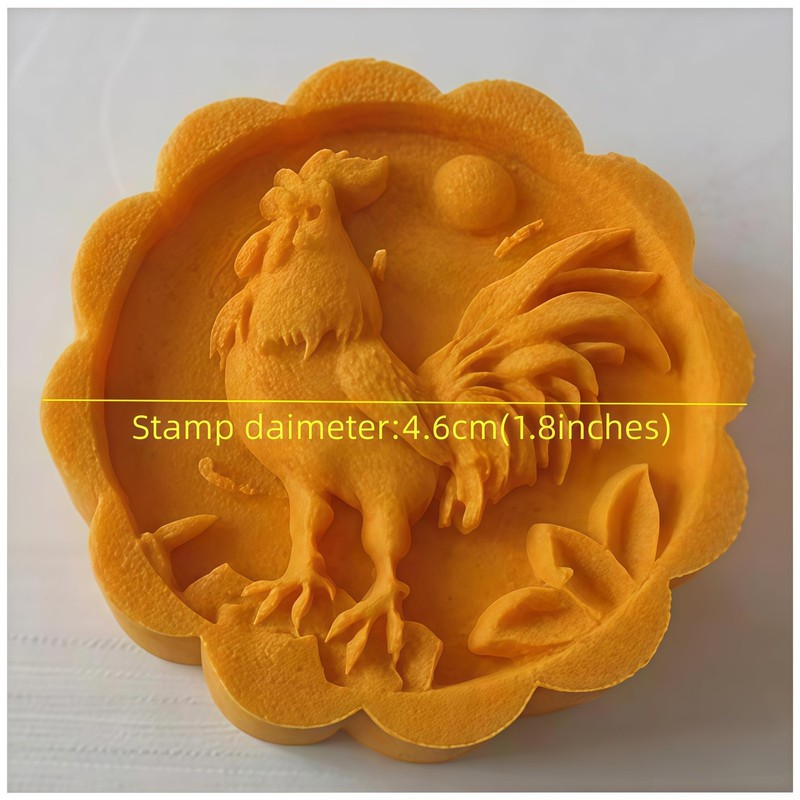 Mold 50g Cookie Stamps Plastic Hand Press Baking Pastry Tool 1.8 Inch 1 PCS gallery