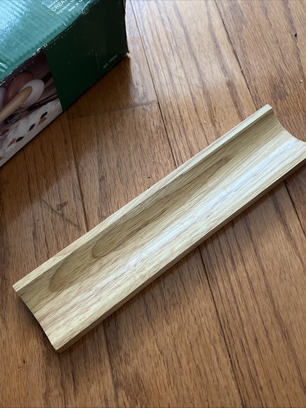 Creative Home Green Marble Rolling Pin 18" W Wood Handles & Base gallery