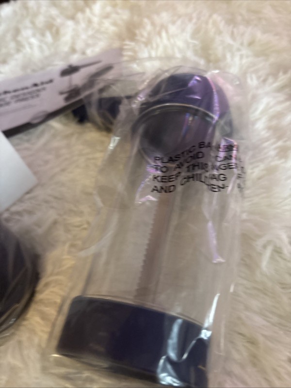 NEW KitchenAid Cookie Press Professional Series 16 Designs Purple Soft Handle gallery