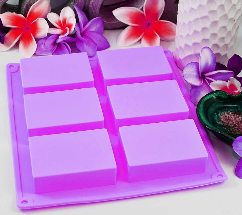 1 Pack Soap Rectangle Molds, 6 Cavities Silicone Soap Molds, Making Chocolate gallery