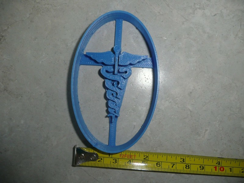 MEDICAL SYMBOL MED PROFESSIONAL HEALTHCARE CADUCEUS COOKIE CUTTER USA PR3788 gallery