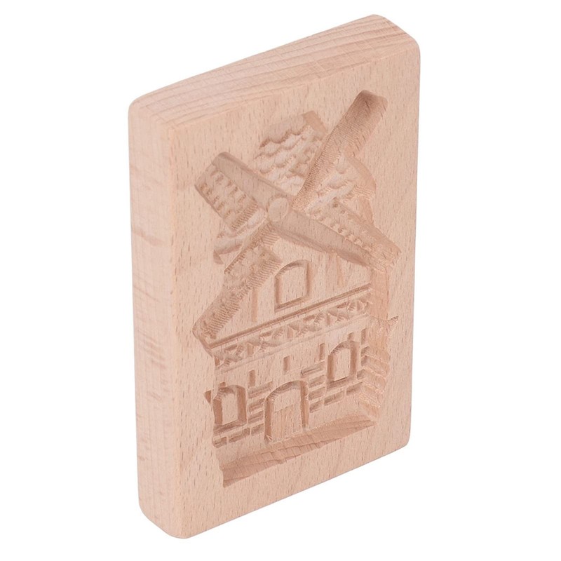 Wooden Cookie Mould 3D carved Beechwood Reusable DIY Press Stamp Biscuit Mold... gallery