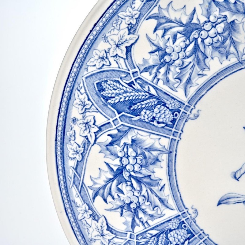 Spode Blue Room Collection Prince Albert White Cake Serving Plate 11.5"dia gallery