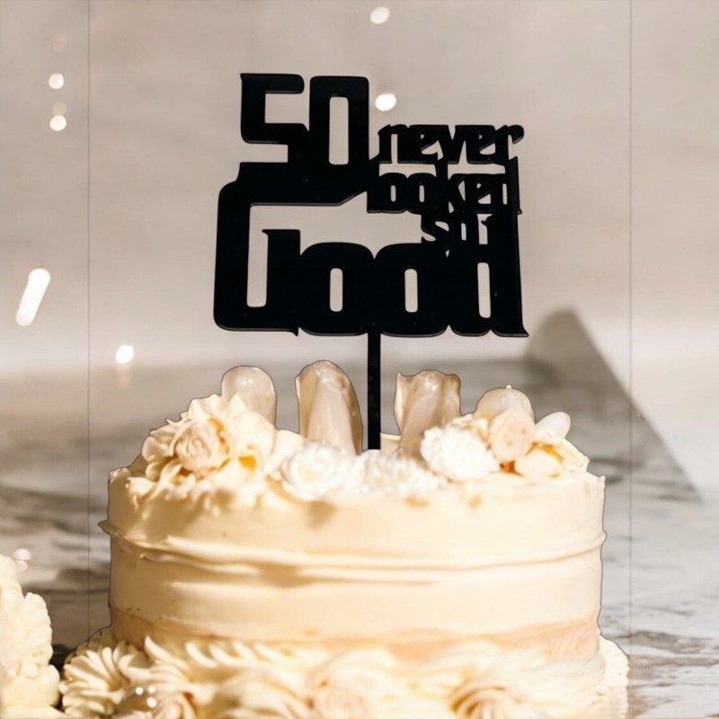 50th cake topper 50 never looked so good gallery