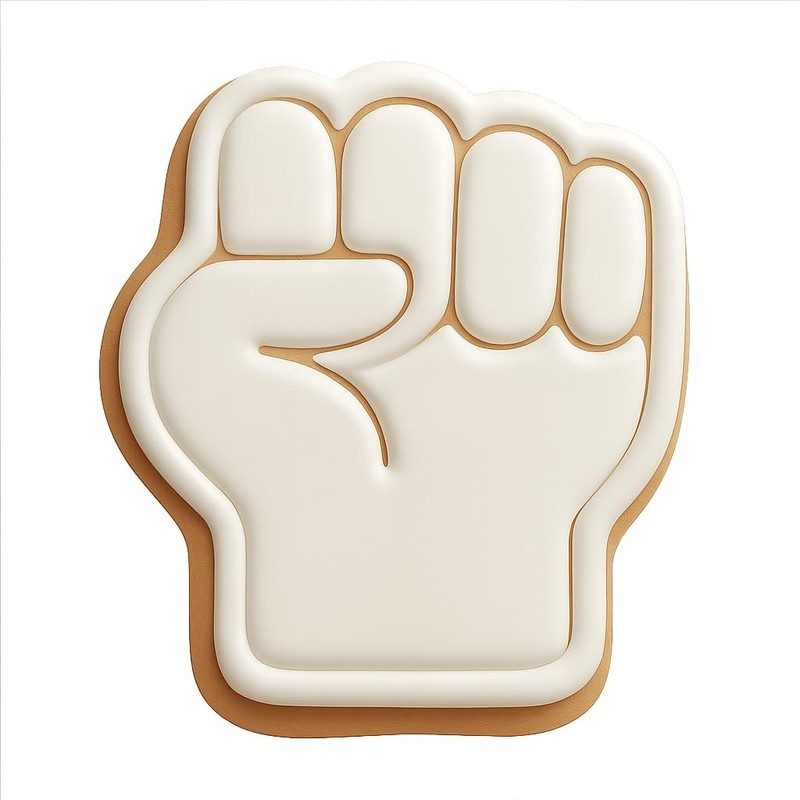 Clenched Fist Hand Cookie Cutter & Stamp, Fondant & Clay - 4x3.5 gallery