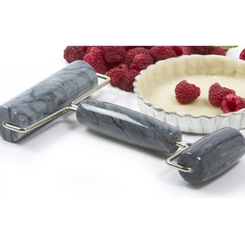 Marble Rolling Pin Set Kitchen Dough Roller W/ Double Sided Design Heavy Duty US gallery
