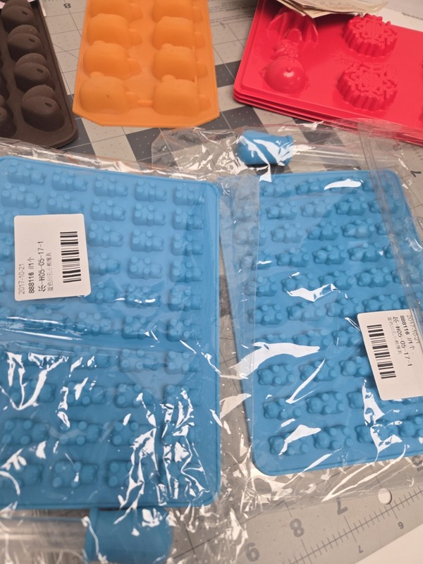 Candy Chocolate Mold Lot Gummy Bear Silicone Holiday Wilton Hard Plastic Molds gallery