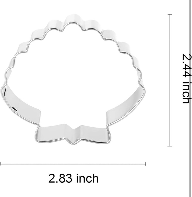 7 PCS Shark Cookie Cutters Set Baby Shell Starfish Ocean Theme Stainless Steel gallery