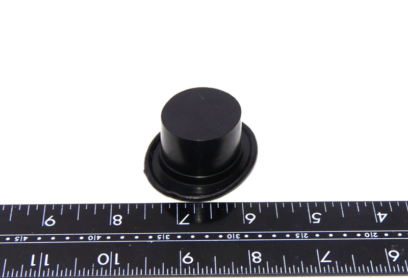 Black Top Hat Show Cake Topper Figure Plastic Figurine