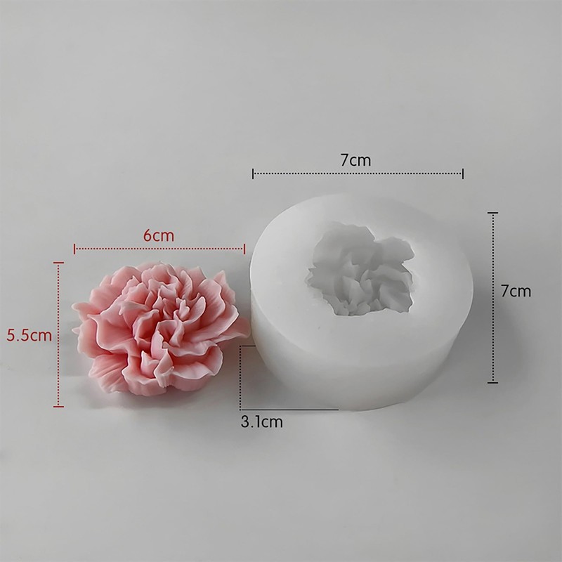 Flower Molds 1 inch (W) x 2 inches (L) x 1 (H), jh-flower-0705 gallery
