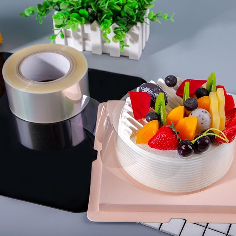 1 Roll Transparent Cake Collar, Mousse Cake Wrap, DIY Dessert, Food Grade OPP gallery