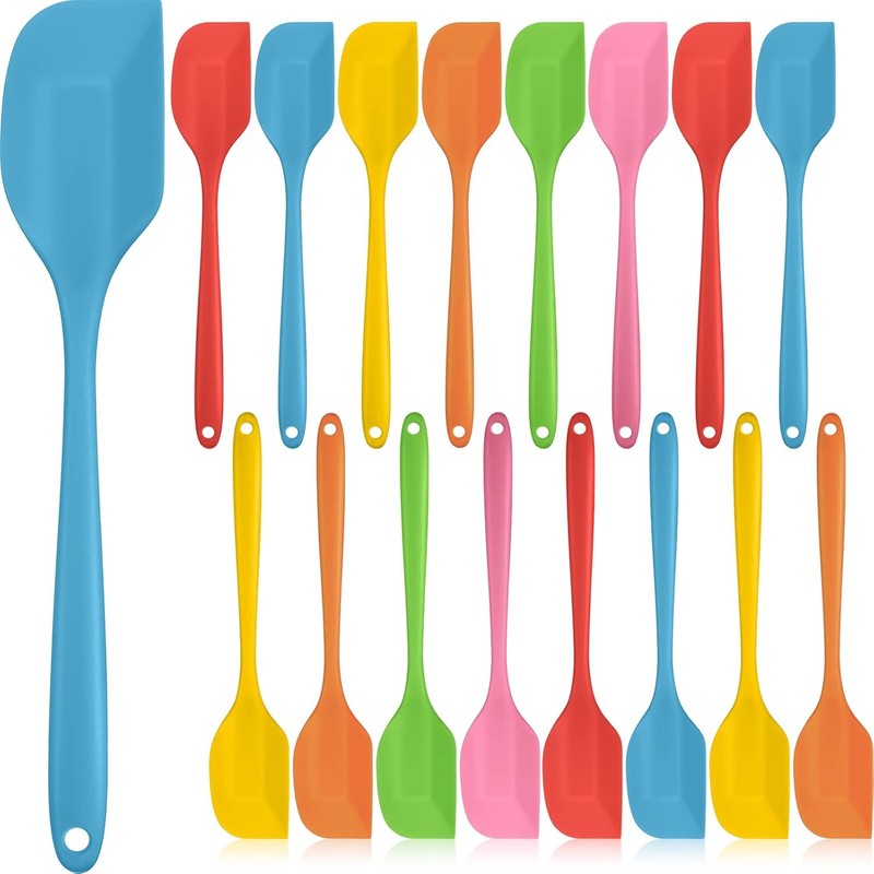 24 Pcs Silicone Spatulas 11 Inch Lar Rubber Spatulas Heat